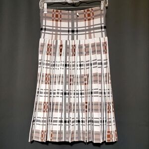 Pleated Heavy Plaid Skirt Size Small